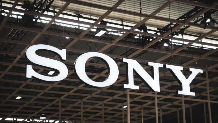 BARCELONA, SPAIN - JANUARY 30: A logo sits illuminated outside the Sony booth at ISE 2024 on January 30, 2024 in Barcelona, Spain. This year the 20th edition of Integrated Systems Europe (ISE) is being held, the sixth in Barcelona. The hall occupies the entire surface of the Fira Gran Via exhibition center with 82,000 square meters, 30% more than last year. This year there are 1,340 exhibitors and more than 90,000 visitors are expected to attend. (Photo by Cesc Maymo/Getty Images)