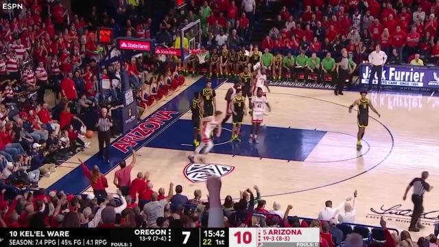 Every made shot from Ąžuolas Tubelis’ 40-point game vs. Oregon