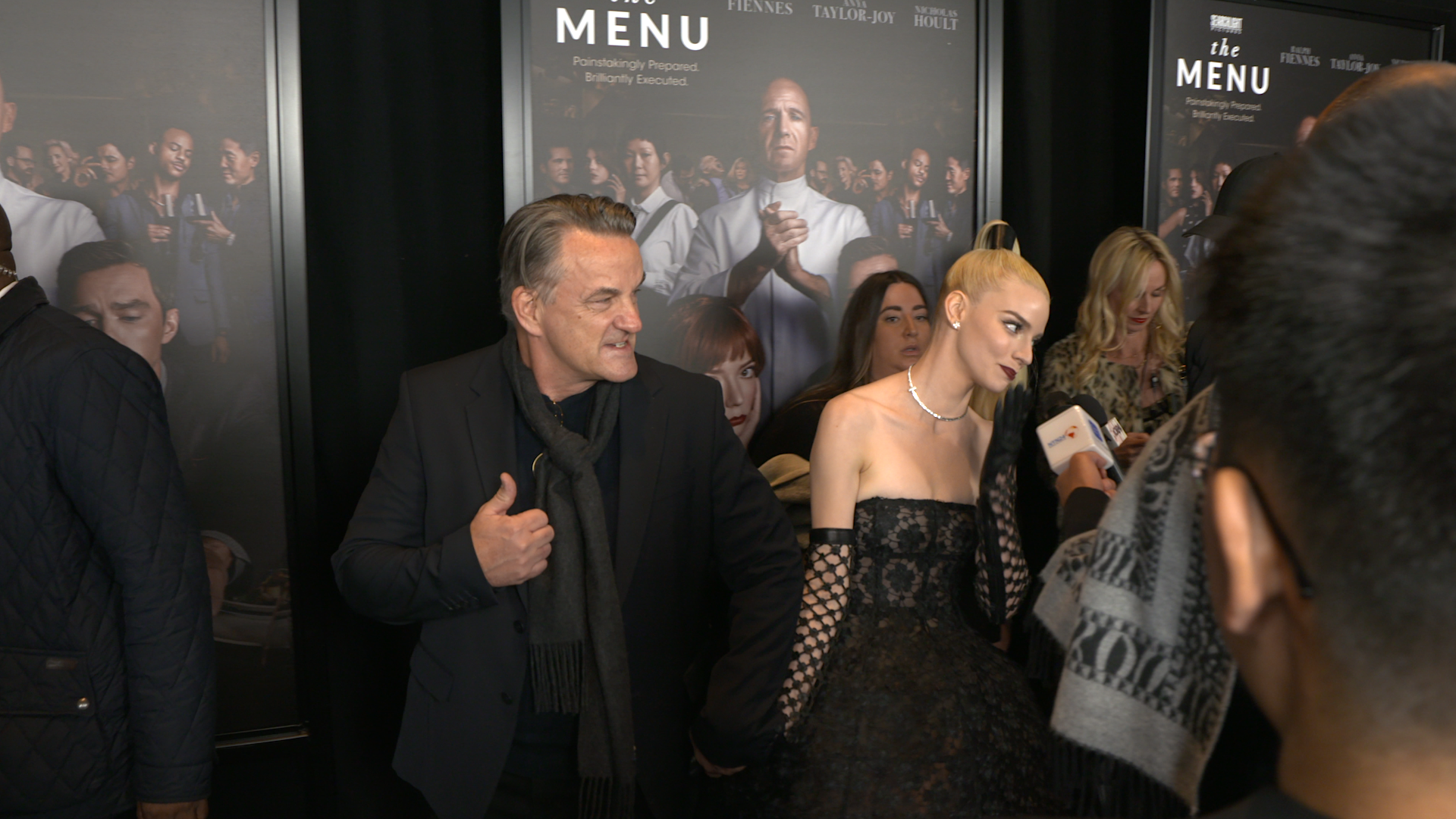 Anya Taylor-Joy and Nicholas Hoult Serve At 'The Menu' Premiere