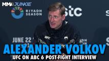 Alexander Volkov surprised Sergei Pavlovich accepted UFC on ABC 6 fight: ‘I’m a terrible matchup for him’