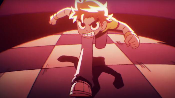 A still from the upcoming Netflix anime, Scott Pilgrim Takes Off