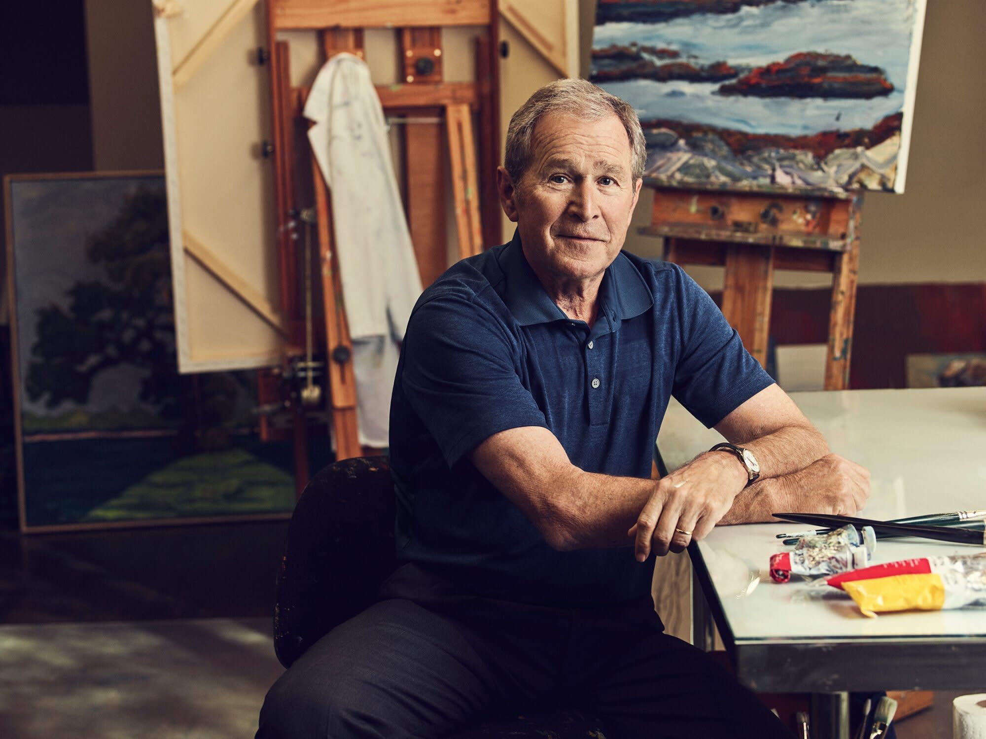 George W Bush Releasing Book Of Paintings Featuring America S Immigrants   616e352b1d5684780395b76f10db1d50