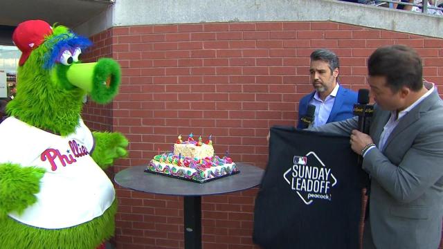 Celebrating Phillie Phanatic's birthday