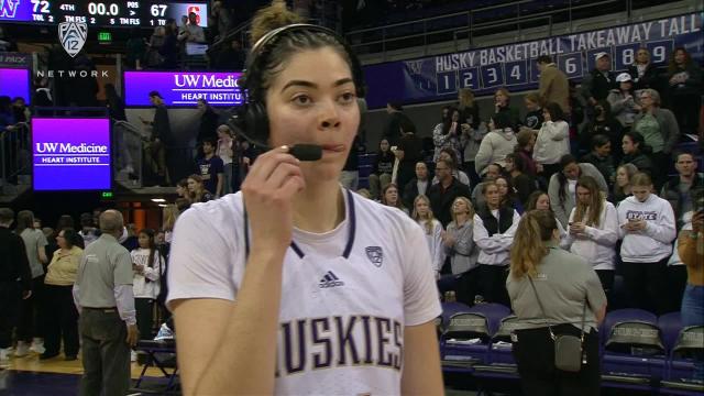 ‘I’m so proud of my team’: UW’s Dalayah Daniels after upset win of No. 2 Stanford