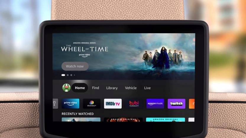 Amazon Fire TV car interface