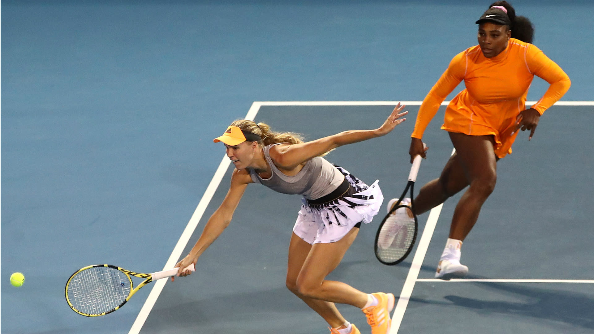 Wozniacki's 'fun' farewell to Auckland ends with doubles defeat alongside Williams