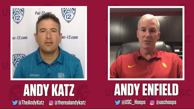 USC's Andy Enfield and Andy Katz discuss the Trojans depth chart, Isaiah Mobley's evolving role