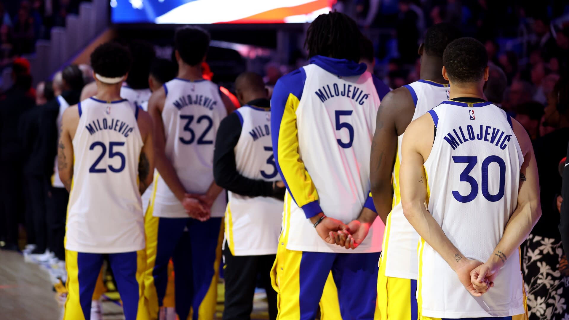 Warriors honor beloved Golden State assistant coach Dejan Milojević before game