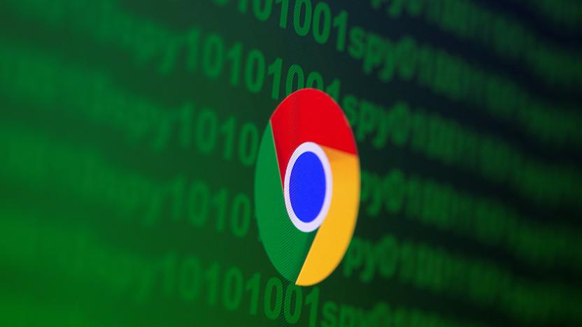 Google Chrome logo is seen near cyber code and words "spy"  in this illustration picture taken June 18, 2020. REUTERS/Dado Ruvic/Illustration