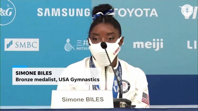 Simone Biles speaks about her mental health and decision to pull out of events before beam