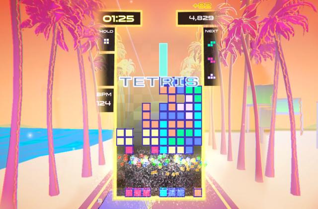 'Tetris Beat' from Apple Arcade on an iPhone