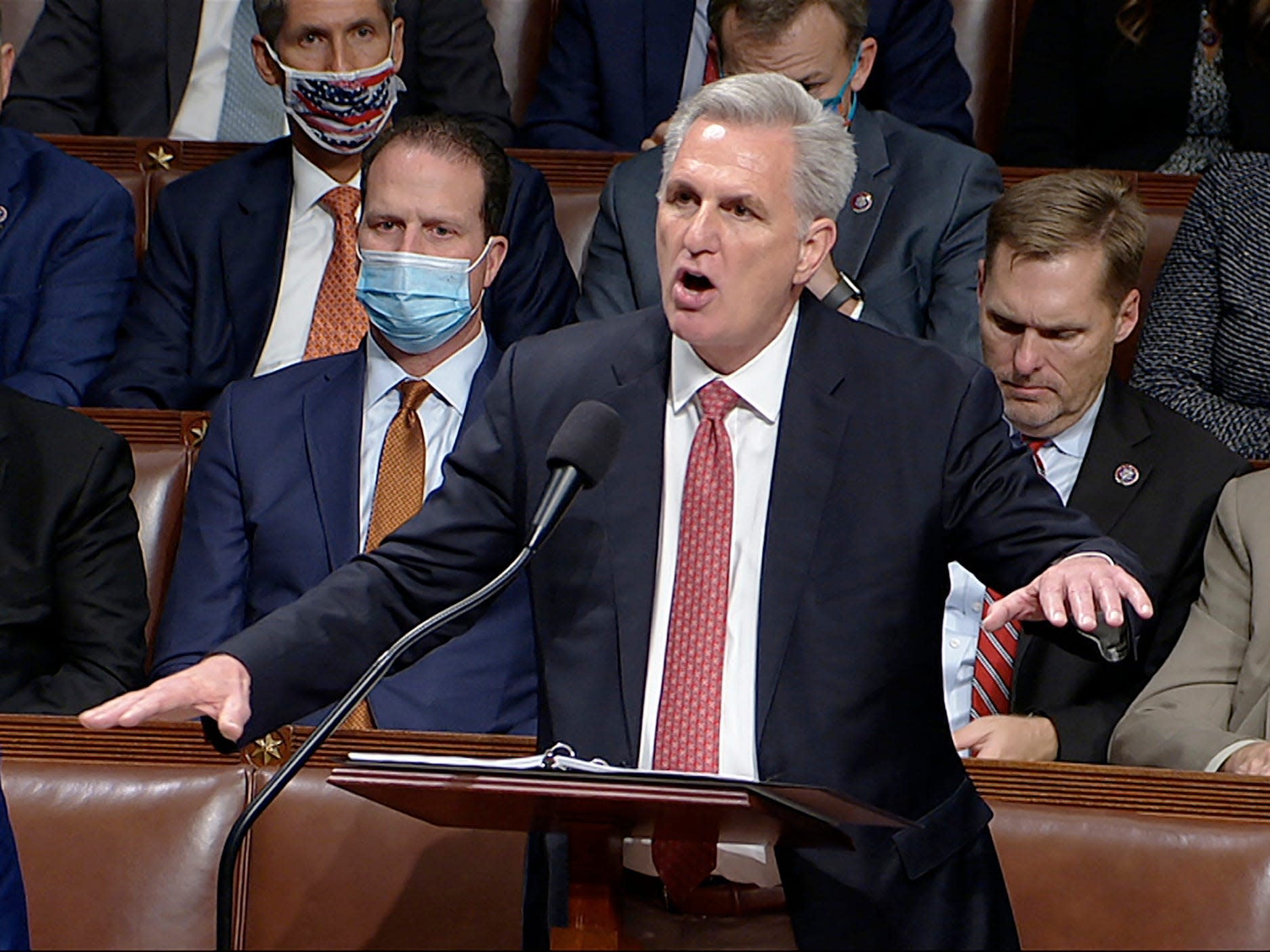 Kevin McCarthy breaks record for longest House speech, talking for more  than 8 hours to obstruct Biden's social-spending bill