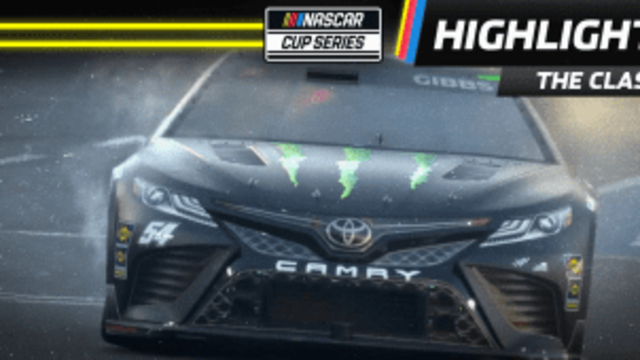 No. 54 of Ty Gibbs catches fire at Clash practice