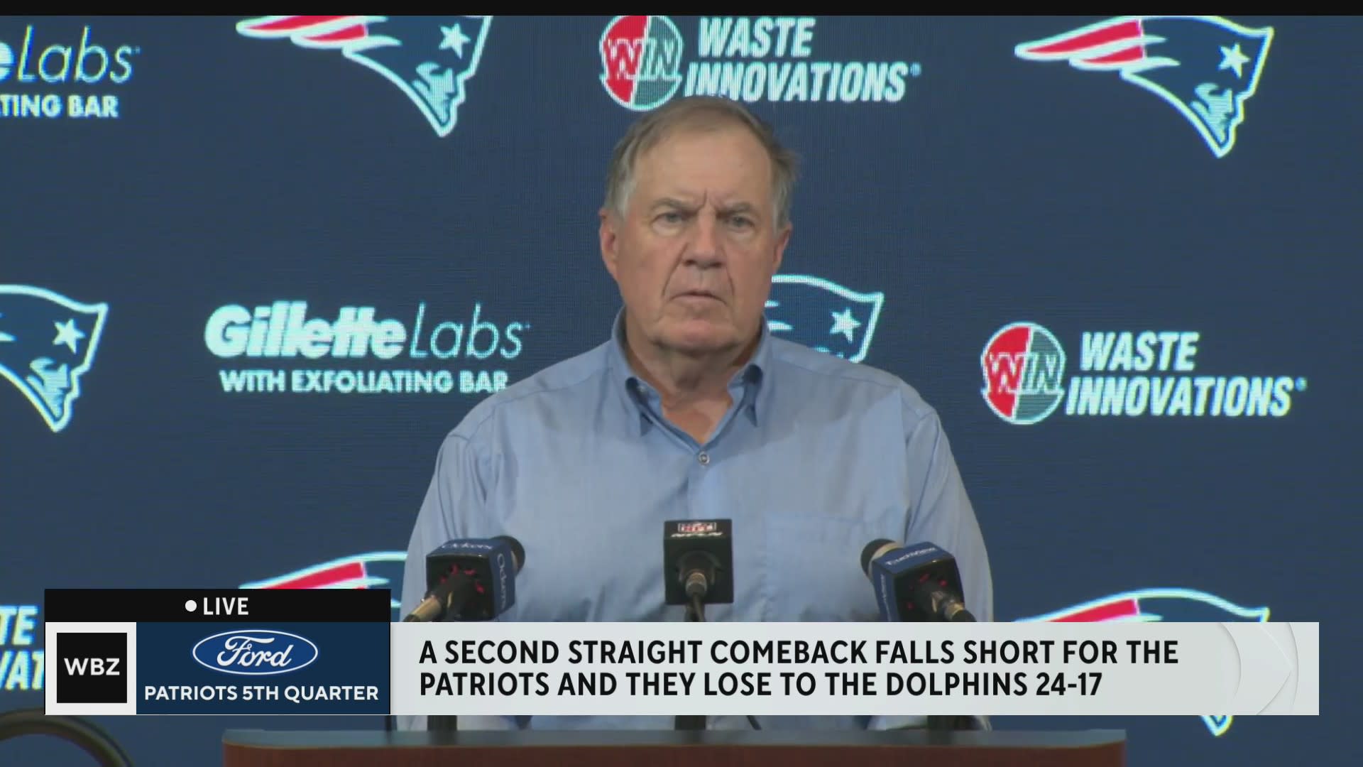 Patriots drop to 0-2 on season with 24-17 loss to Dolphins - CBS Boston