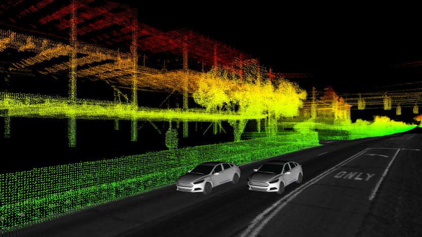 Ford self-driving vehicle visualization