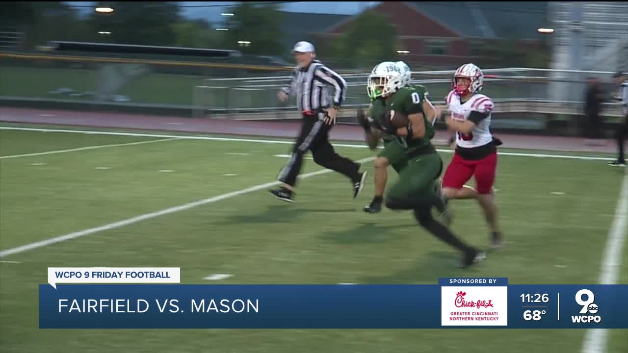 Mason pulls out the stops to beat Fairfield, 31-13