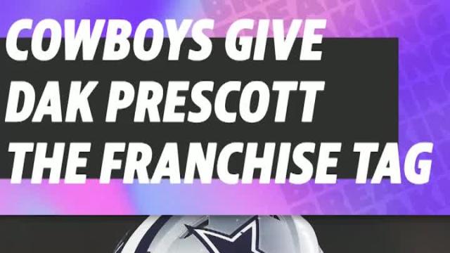 Cowboys give Dak Prescott the franchise tag