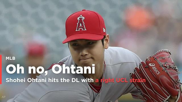 Angels rookie Shohei Ohtani lands on the disabled list with a right UCL strain