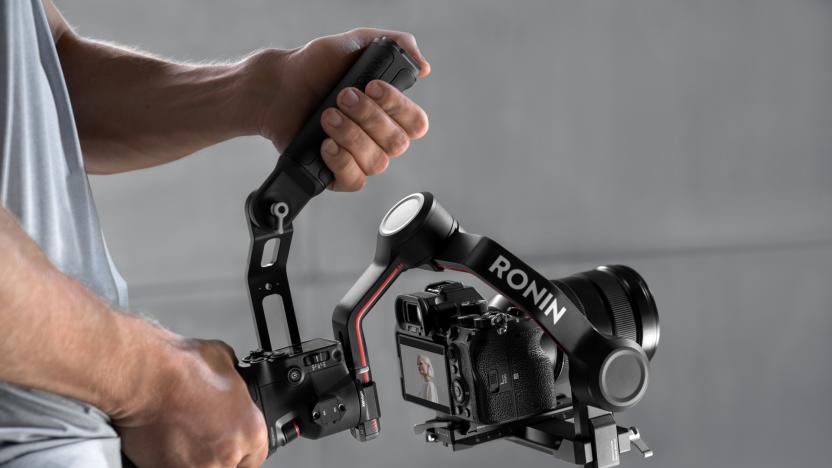 DJI's RS3 mirrorless camera stabilizer unlocks automatically and is easier to balance