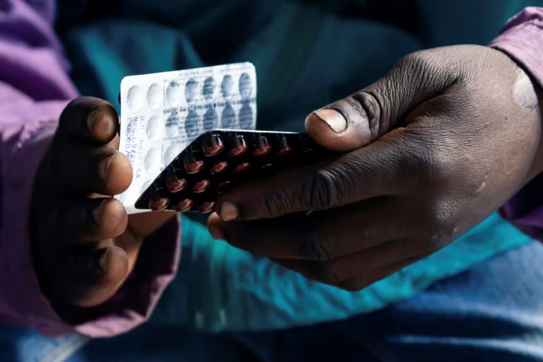 The Rutsanana Polyclinic is one of 10 pilot clinics in Harare offering free treatment for HIV, tuberculosis and diabetes (AFP Photo/Jekesai NJIKIZANA)