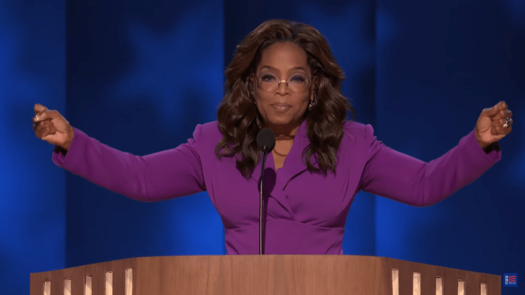 Oprah Honors Civil Rights Pioneers and ‘the New Freedom Fighters’ in Powerful DNC Speech | Video