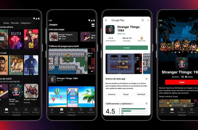 Games on Netflix's Android app in Spain