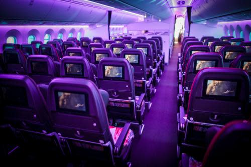 Mood Lighting And Menu Service In Economy Virgin