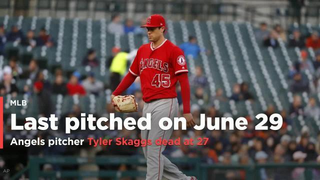 Los Angeles Angels starting pitcher Tyler Skaggs dead at age 27
