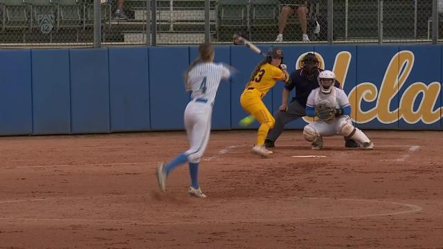 No. 9 UCLA softball run rules California 8-0 to open home series