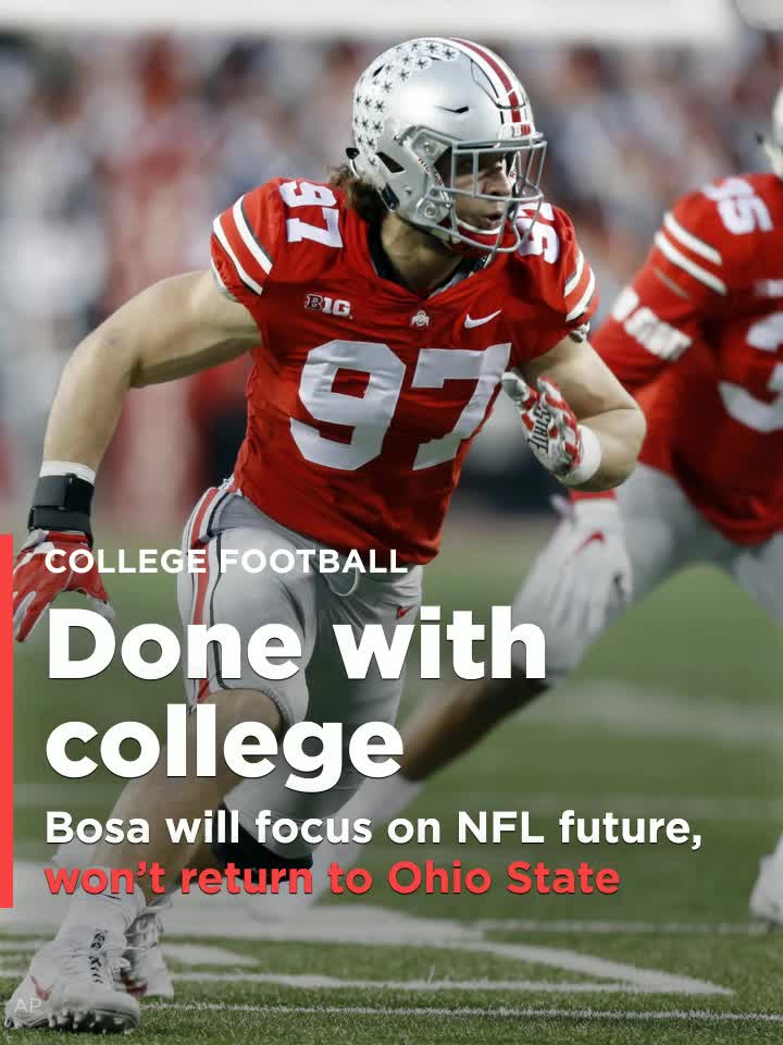 Nick Bosa Withdraws From Ohio State to Focus NFL Draft and Injury