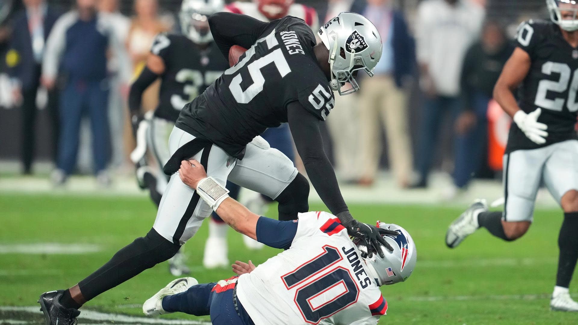 Chandler Jones again posts, then deletes criticism of Raiders' management