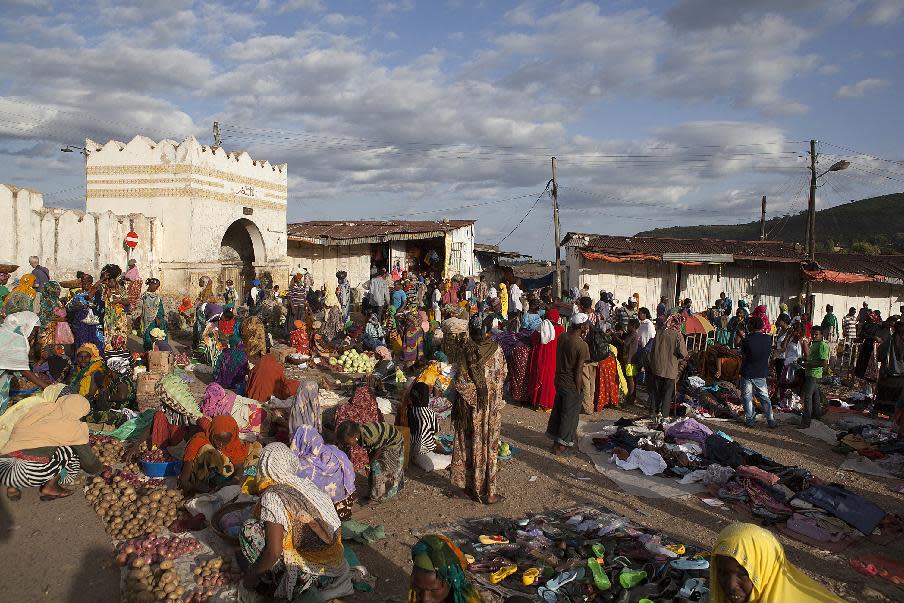 Ancient Ethiopian walled city keeps modern life at bay