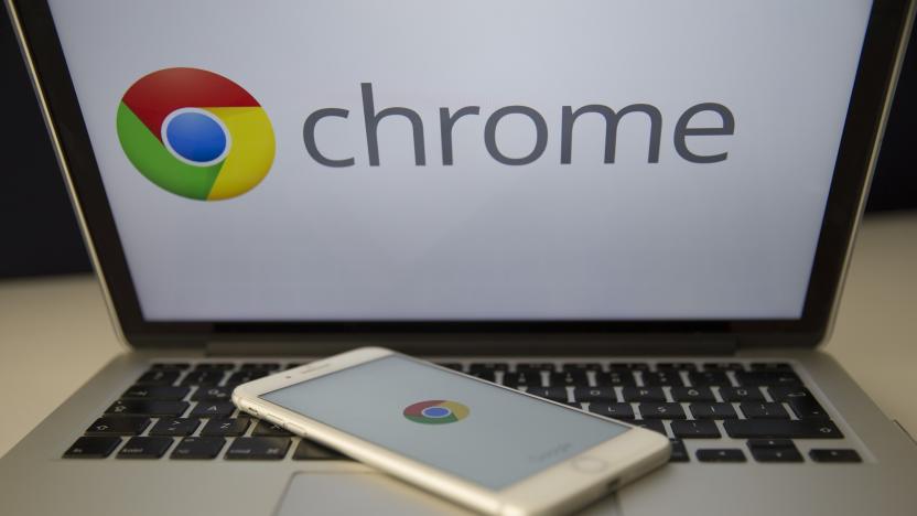 ANKARA, TURKEY - SEPTEMBER 02: Logos of Google Chrome are seen on the screens of smart phone and laptop in Ankara, Turkey on September 02, 2018.
 (Photo by Gokhan Balci/Anadolu Agency/Getty Images)