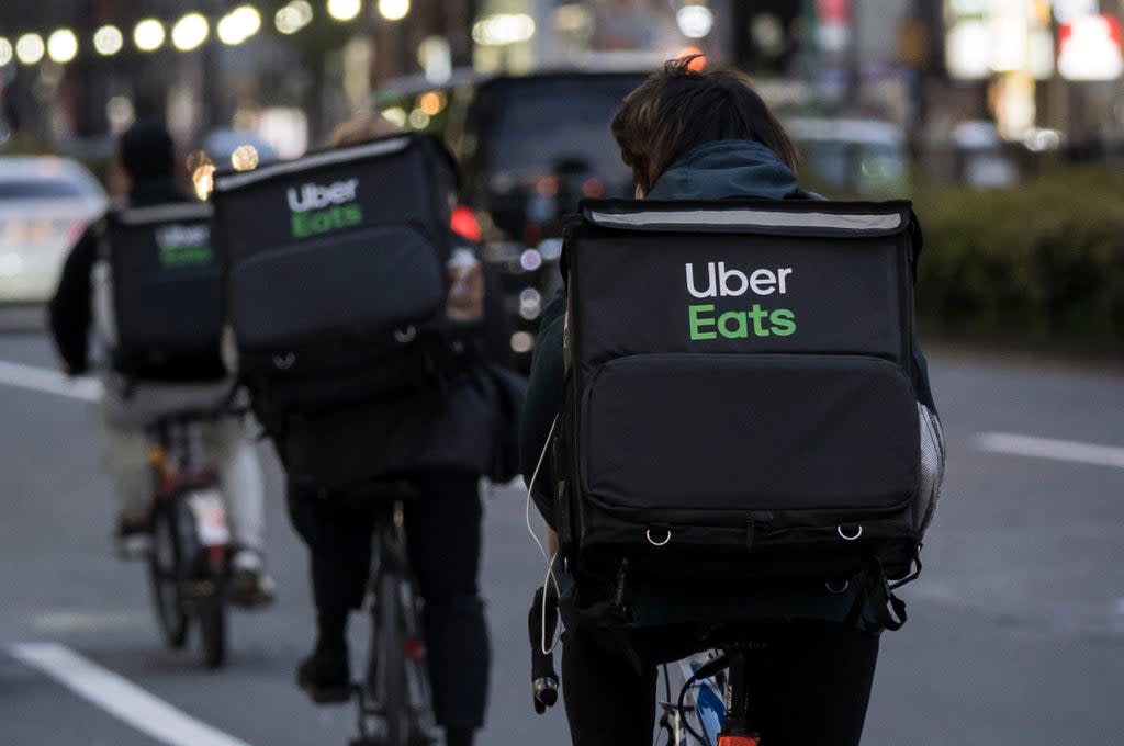 bicycle uber eats pay