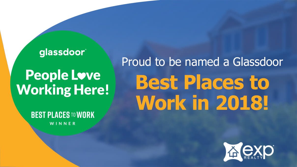 eXp Realty Named a Best Place to Work in Glassdoor's 2018 Employees