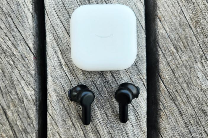 The Amazon Echo Buds (2023) wireless earbuds.