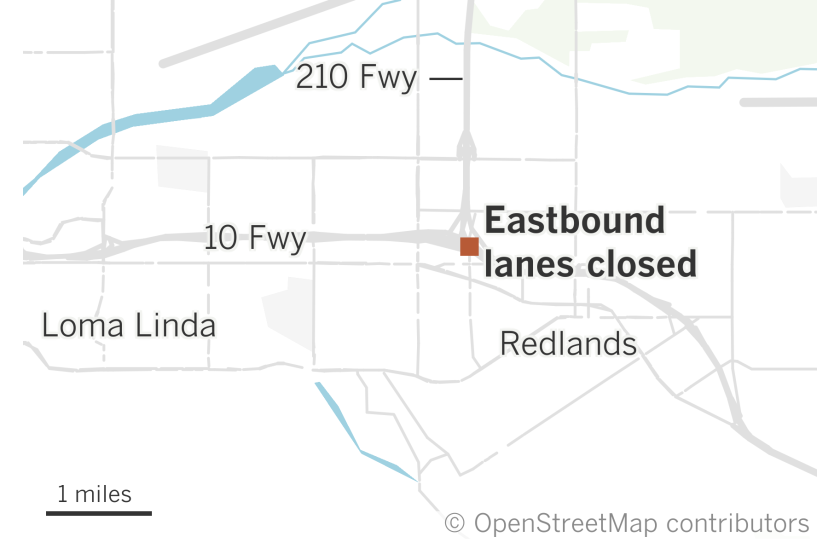 Une fusillade et une poursuite policière ont fermé l’autoroute 10 en direction est à Redlands