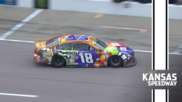 Kyle Busch hits the wall at Kansas: ‘It’s killed, it’s done’