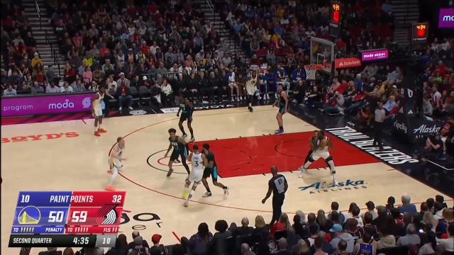 Donte DiVincenzo with a dunk vs the Portland Trail Blazers