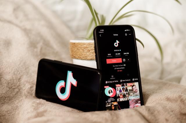 TikTok app on iPhone.