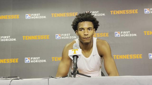 Julian Phillips on his first double-double with Tennessee basketball