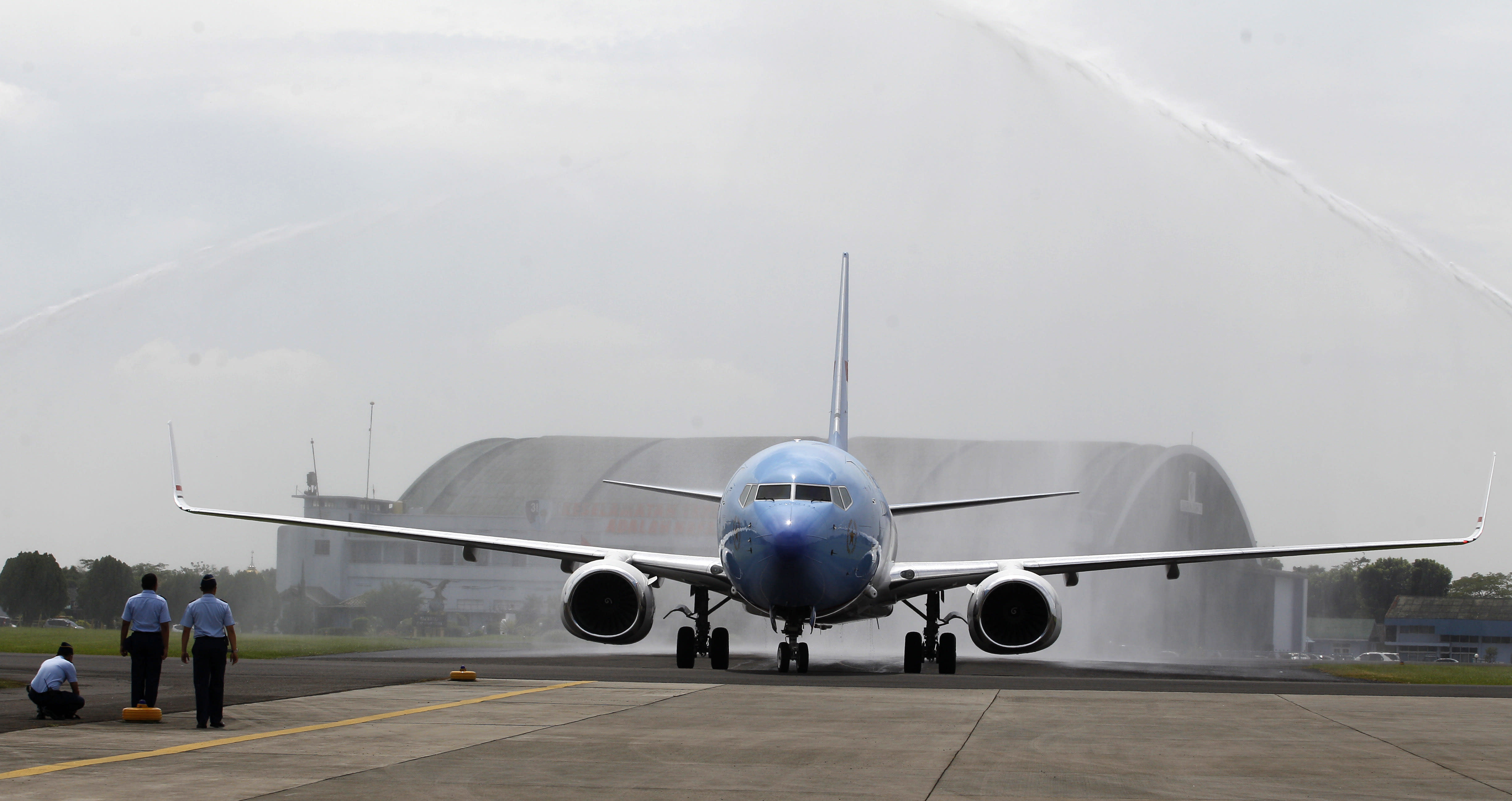 Indonesia's new presidential plane arrives