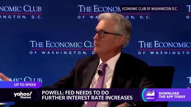 Fed’s Powell aims to continue rate hikes amid easing inflation