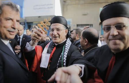 exiled hears israel maronite patriarch greets bethlehem rai