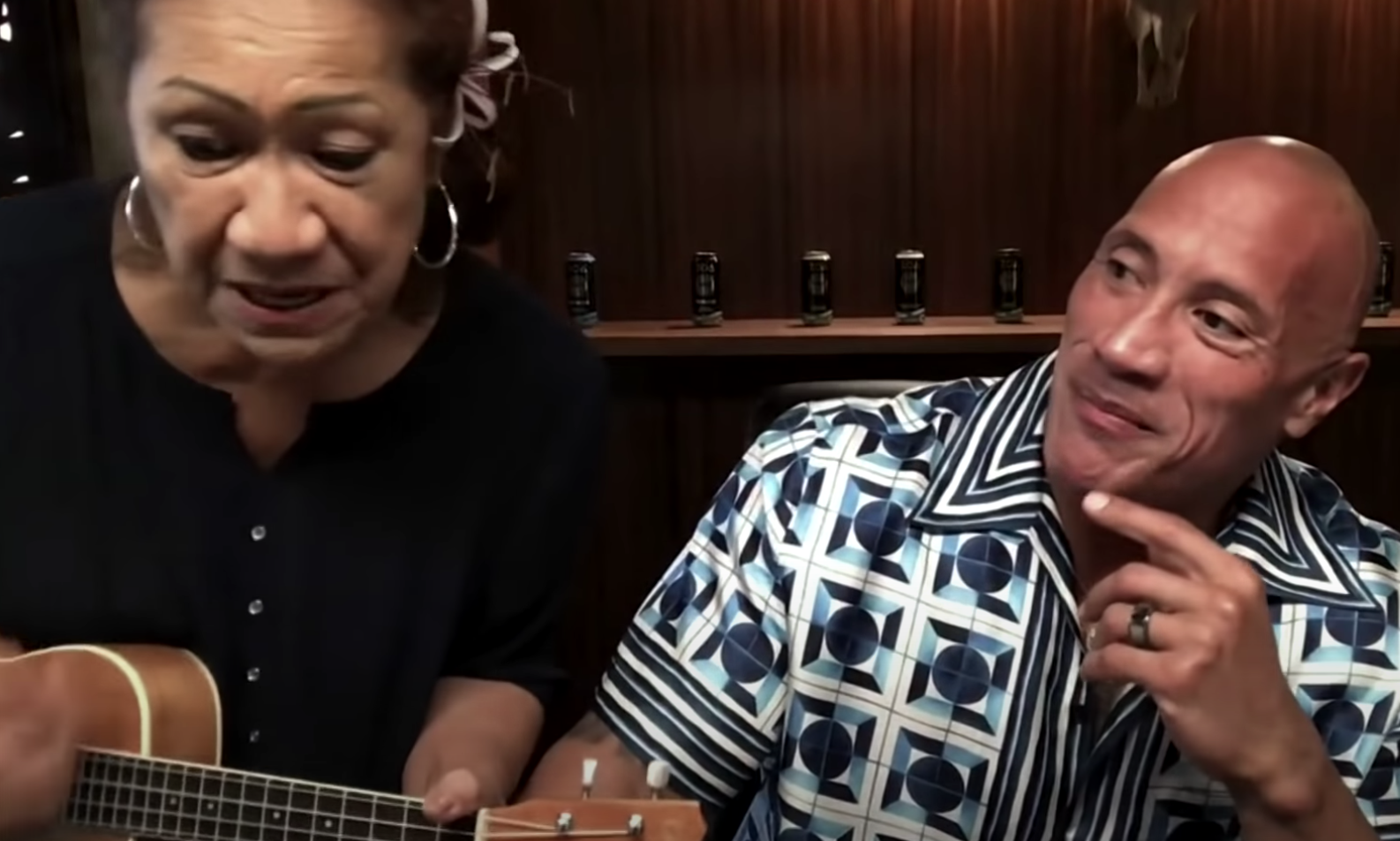 Dwayne Johnson Talks Young Rock Potus Storyline Joins Mom To Sing Ukulele Song