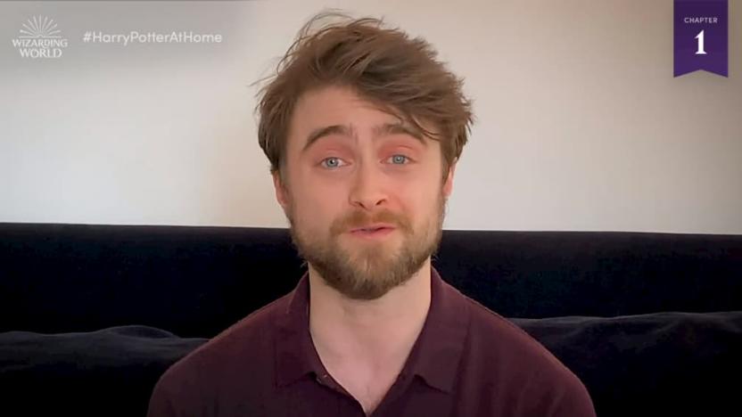 Daniel Radcliffe reading the first chapter of Harry Potter and the Philosopher's Stone