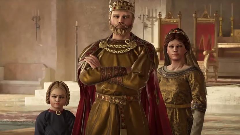 A royal family in 'Crusader Kings III'