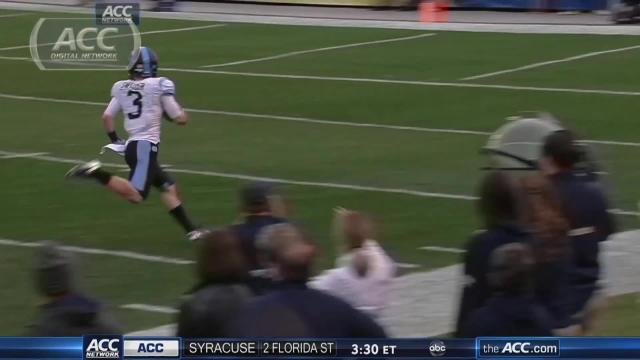 UNC's Ryan Switzer Punt Return for TD | ACC Must See Moment