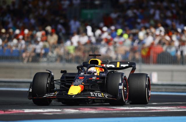 Formula One F1 - French Grand Prix - Circuit Paul Ricard, Le Castellet, France - July 24, 2022 Red Bull's Max Verstappen in action during the race REUTERS/Sarah Meyssonnier