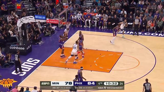 Jordan McLaughlin with an assist vs the Phoenix Suns